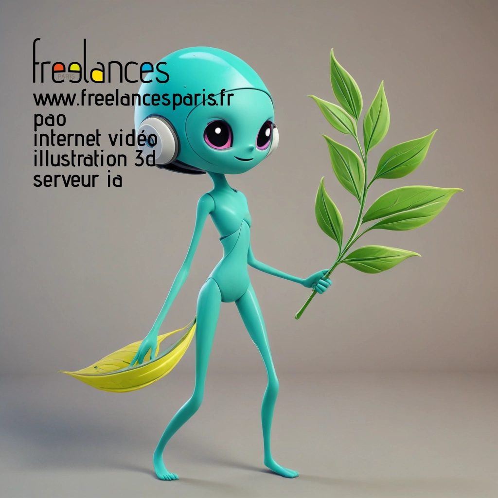 Pao mise en page internet vidéo illustration 3d serveur image IA générative AI freelance paris studio de création magazines C40V2960